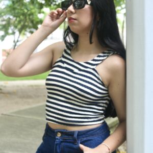 Top Mallorca Rayas Negras.